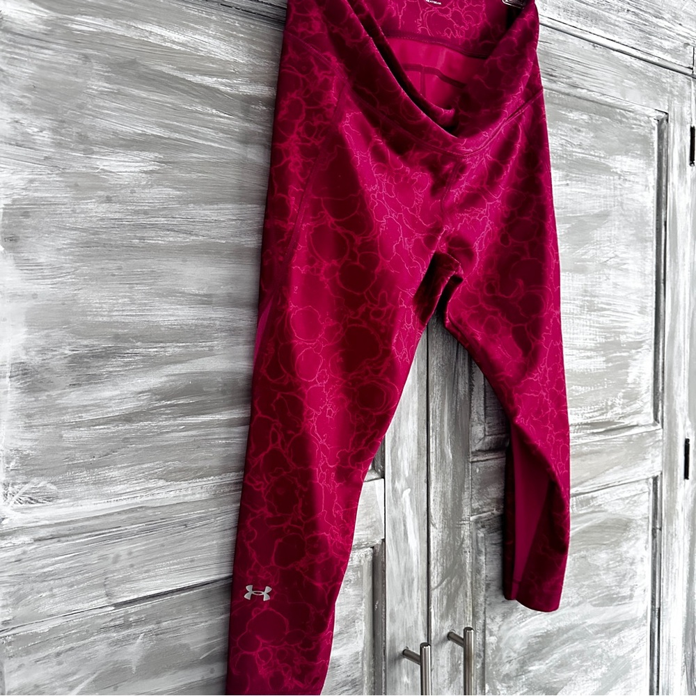 Under Armour Fuchsia Floral Leggings